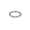 Pulsera de perlas blancas con brillantes