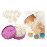 Pulsera triple de perlas blancas con lazo + caja con lazo (8515)*