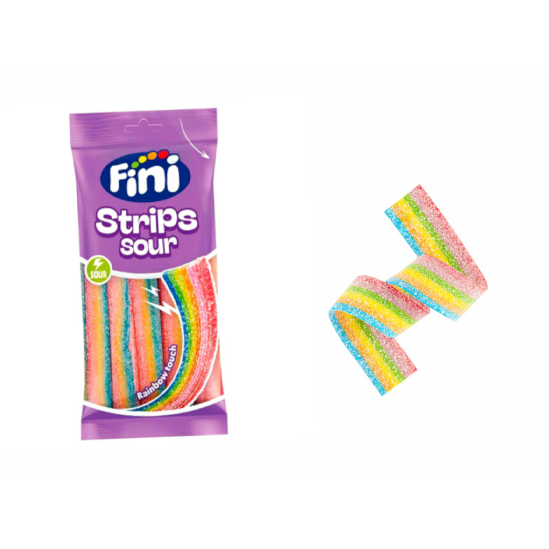 Strips lenguas multifrutas Fini (90 g.)