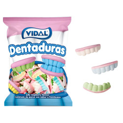 Dentaduras colores foam Vidal (250 unds.)