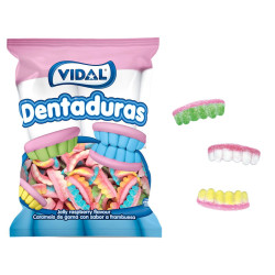 Dentaduras pica colores foam Vidal (250 unds.)