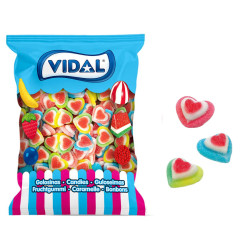 Corazón colores azúcar Vidal (250 unds.)