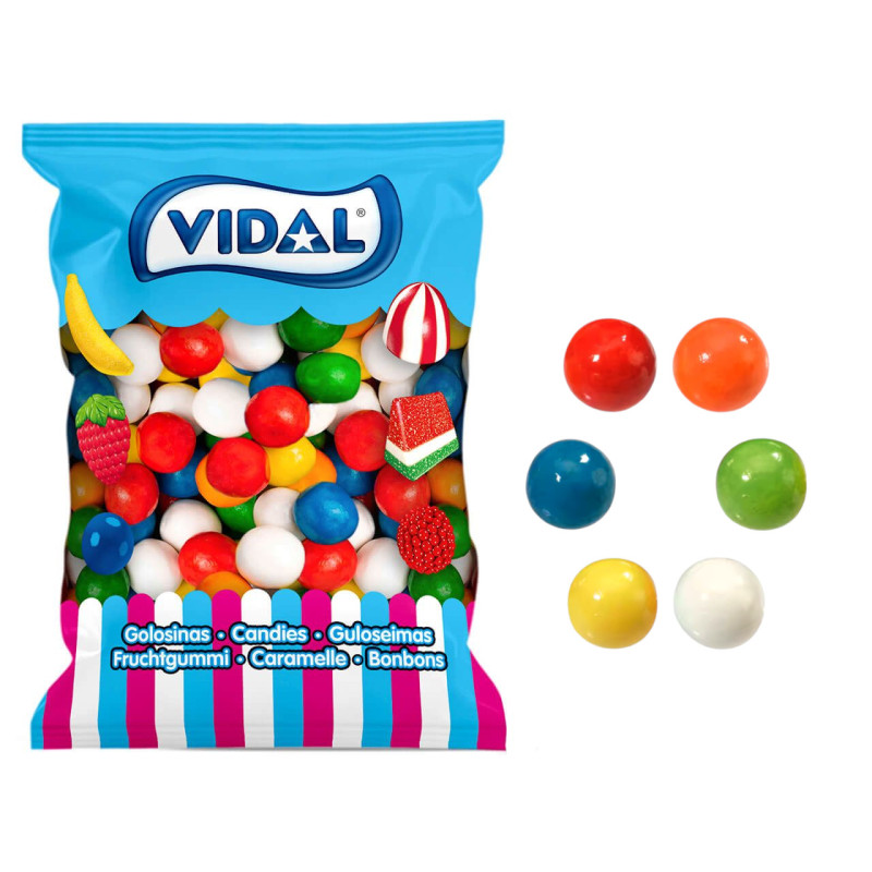Bolas chicle 25 mm Vidal (2 kg.)