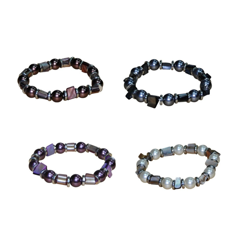 Pulsera de perlas de color