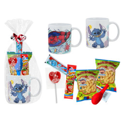 Taza de cerámica licencias con golosinas