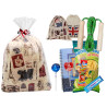 Mochila de tela ciudades con golosinas + comba