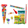 Bolsa cono con golosinas + lápiz jumbo (30 x 60 cm.)