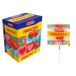 Piruleta cereza 13 g Fiesta (80 uds.)