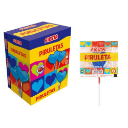 Piruleta pintalenguas 13 g Fiesta (80 uds.)