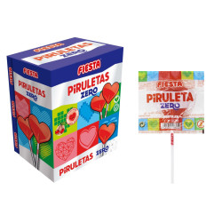 Piruleta zero s/az. 13 g Fiesta (70 uds.)