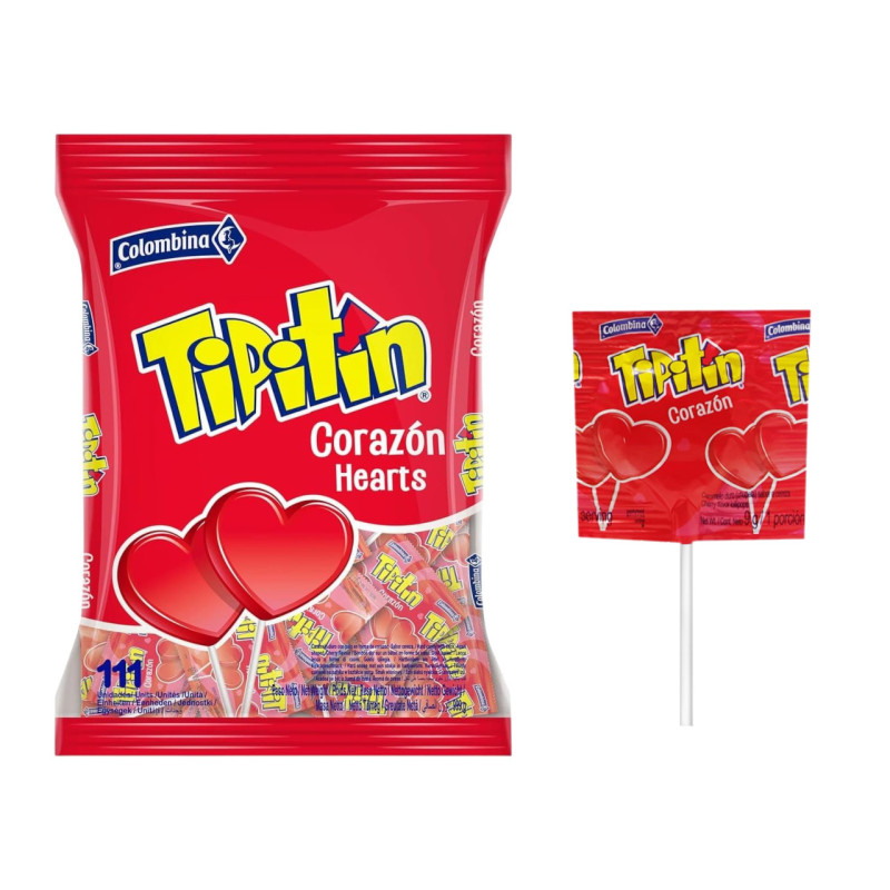 Piruleta tipitin cereza 9 g Colombina (111 uds.)