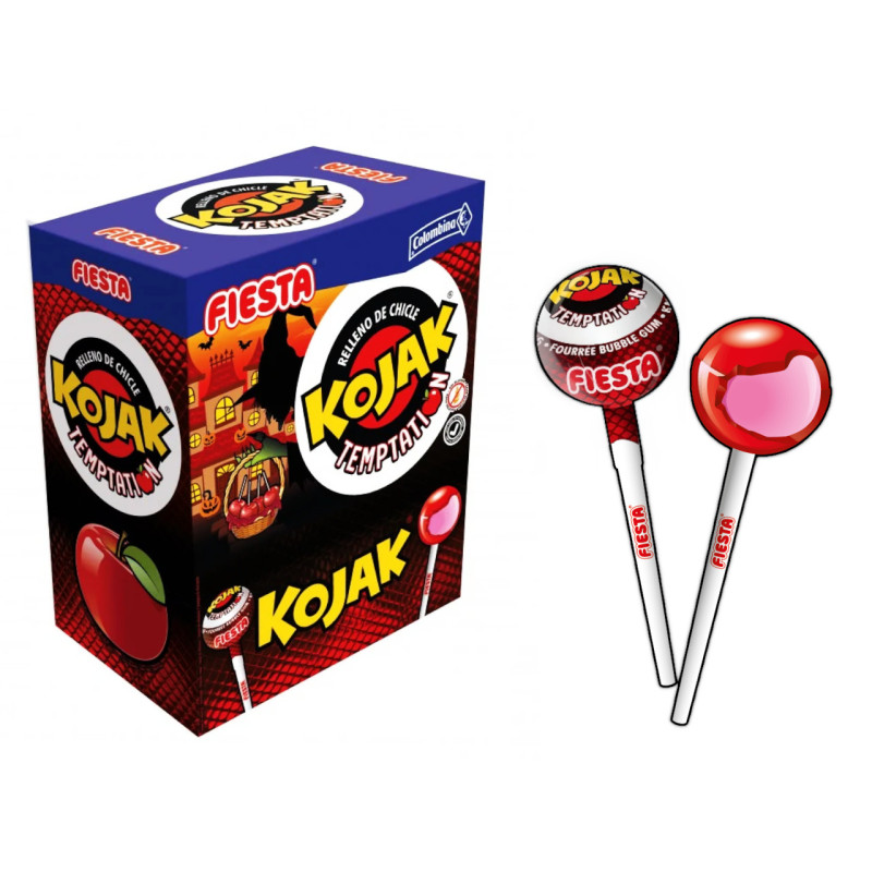 Kojak temtation relleno masticable 15 g Fiesta (100 uds.)