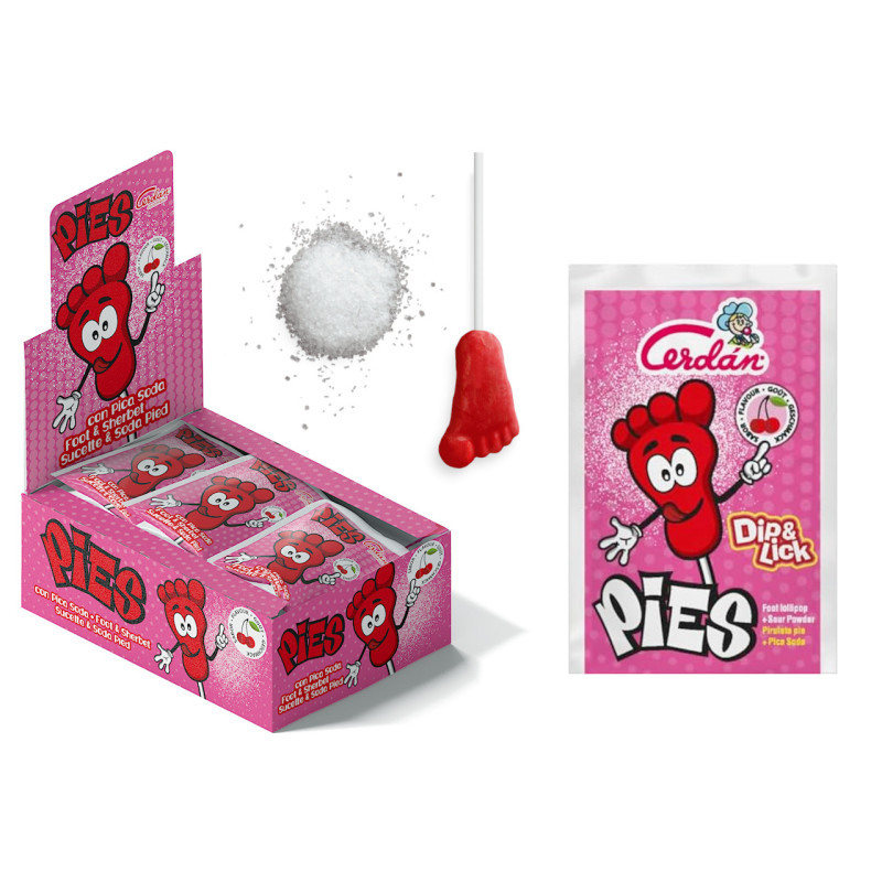 Sobres pies soda cereza (40 unds.)