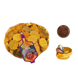 Monedas de chocolate con leche 28 mm. (500 g - Aprox. 156 uds.)