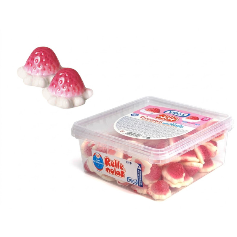 Fresones con nata rellenos Vidal (75 uds)