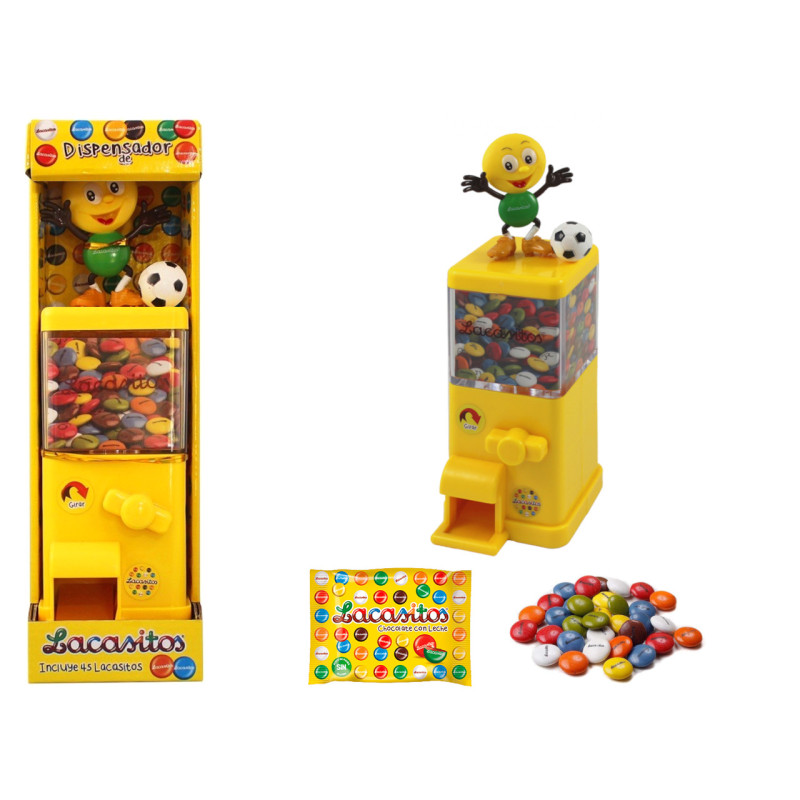 Dispensador lacasitos futbolista + lacasitos 45 g (30 cm.)