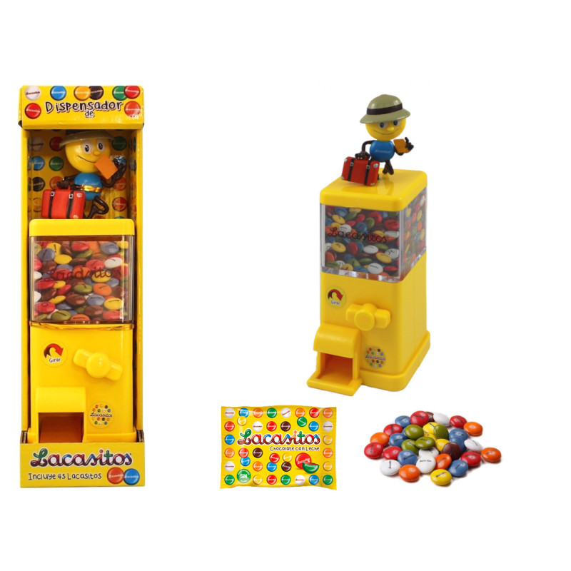 Dispensador lacasitos viajero + lacasitos 45 g (30 cm.)