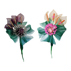Ramo tulipan sinamay para alfileres (30x50 cm.)