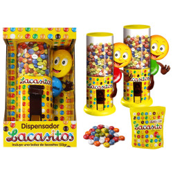 Dispensador lacasitos + lacasitos 150 g (23 cm.)