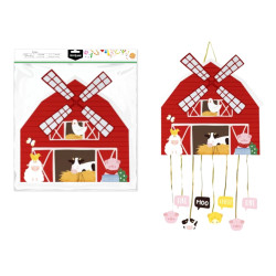Piñata granja animales 42 x 39,5 cm.