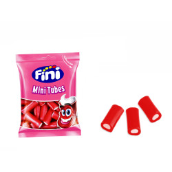 Mini tubes rellenos fresa Fini (90 g)