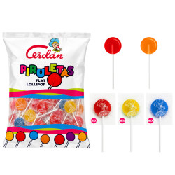 Piruletas redondas surtidas 5,6 g (200 uds.)
