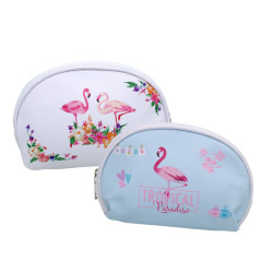Neceser ovalado flamencos (17x13 cm.)