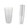 Vasos de plástico 450-480 cc. PP irrompible transparente (25 uds.)