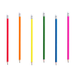 Lápiz con goma (19 cm.)