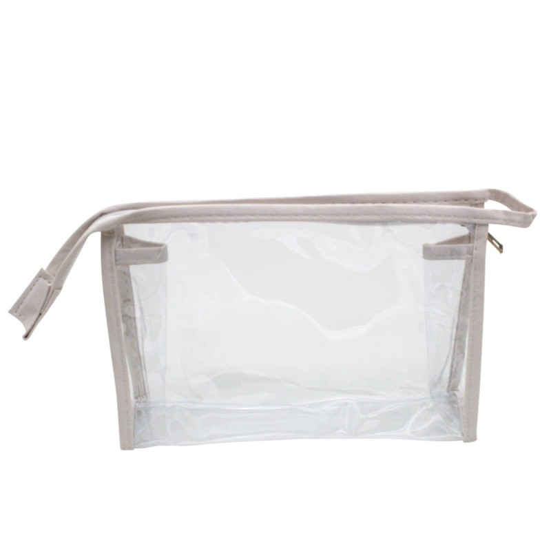 Neceser transparente blanco (23x14,5 cm.)