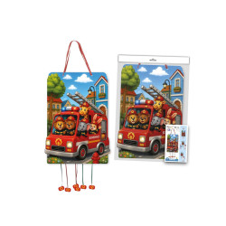 Piñata Cumpleaños Animales Bomberos 30 x 47 cm.