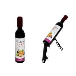 Destapador abrebotellas botella de vino (11,5 cm.)