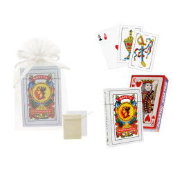 Baraja de cartas + bolsa de tul (8942)*