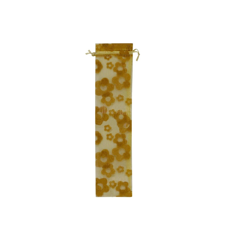 Bolsa de tul con flores 7x28 cm. (100 uds.)