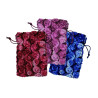 Bolsa de tela flores (13x19 cm.)