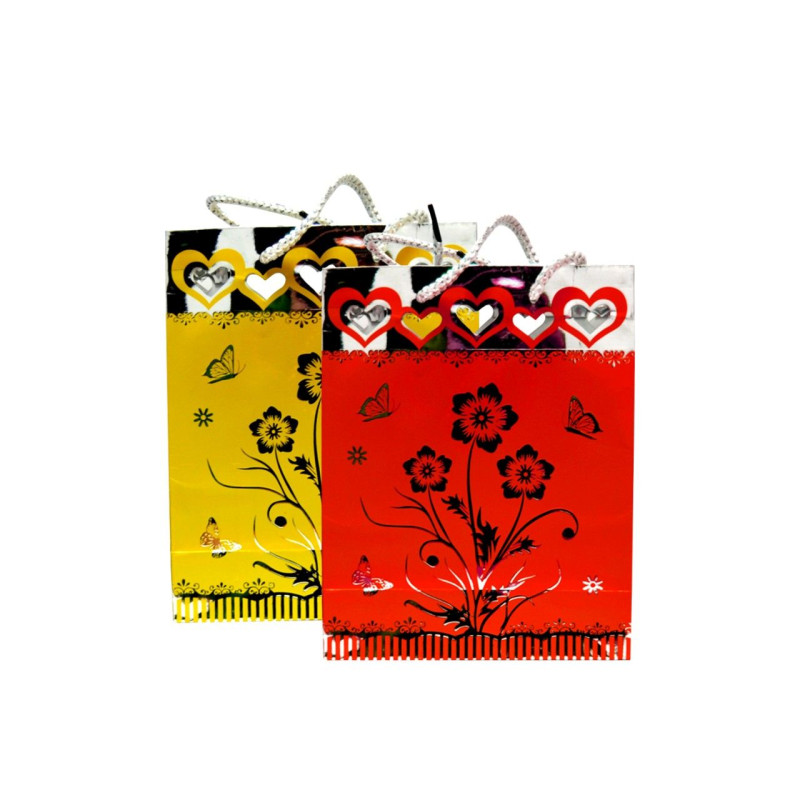 Bolsa de cartón metalizada (15x19 cm.)