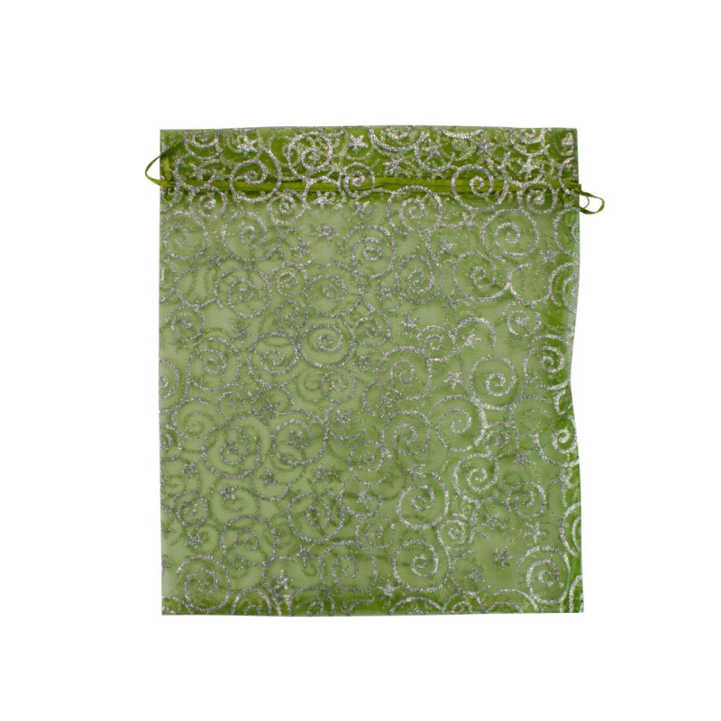 Bolsa de tul con brillo 26x30 cm.