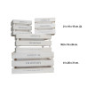 Conjunto de 4 cajas de madera Tradition