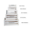 Conjunto de 5 cajas de madera Wooden box