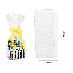 Bolsas de celofán 15x40 cm. (100 uds.)
