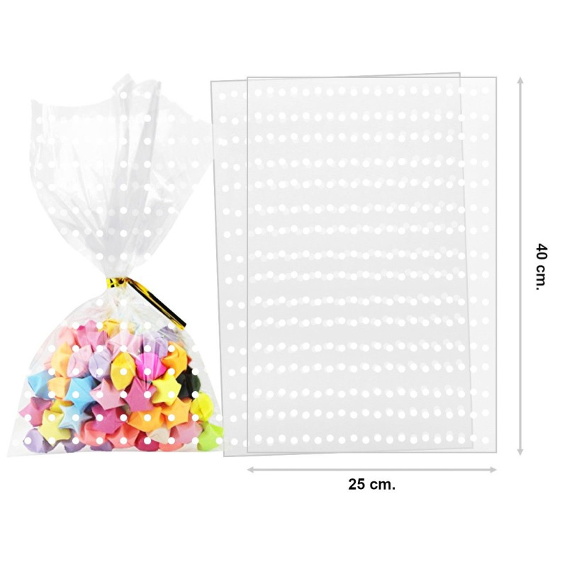 Bolsas de celofán 25x40 cm. (100 uds.)