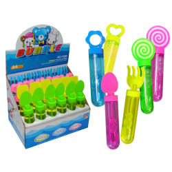 Pompero juguete burbujas 14 cm. (24 uds.)