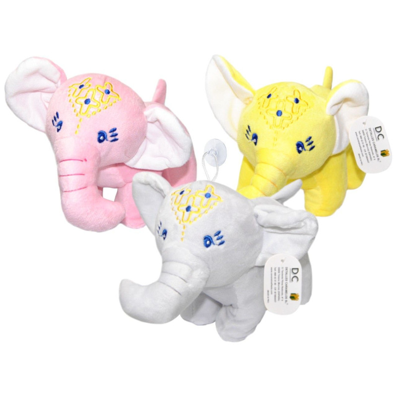 Peluche elefante con ventosa (W: 20 cm.)