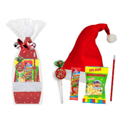 Gorro papa noel con golosinas