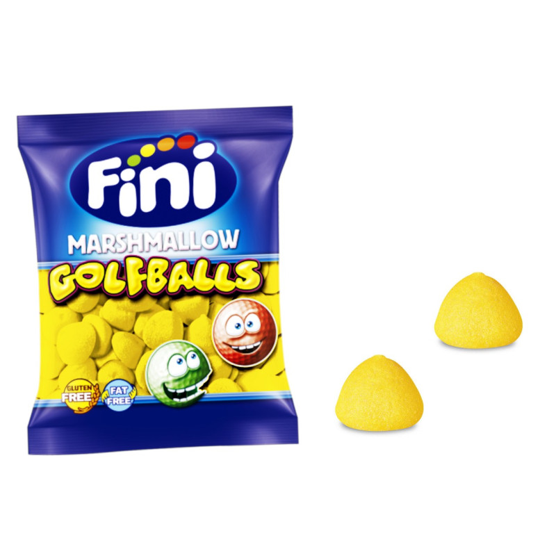 Bola de golf amarilla Fini (sabor banana)(1 kg)