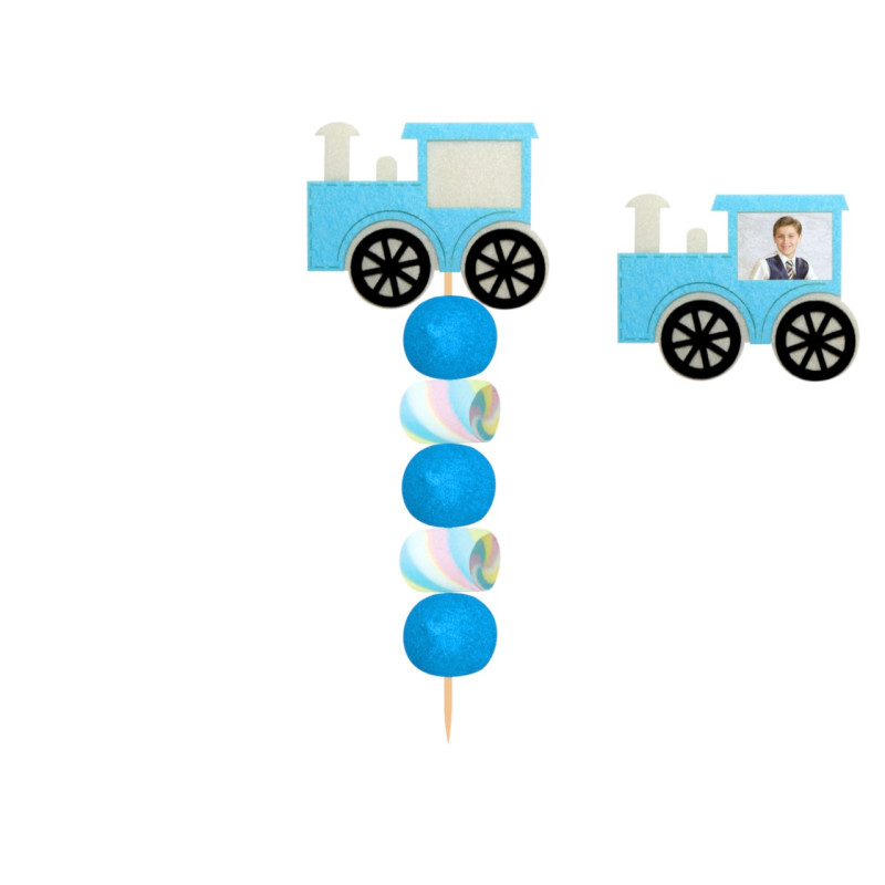 Brocheta de golosinas tren foto (Aprox. 50 g)