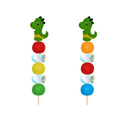Brocheta de golosinas dinosaurio t-rex (Aprox. 50 g)