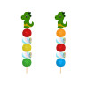 Brocheta de golosinas dinosaurio t-rex (Aprox. 50 g)