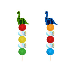 Brocheta de golosinas dinosaurio brontosaurus (Aprox. 50 g)