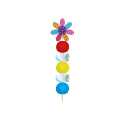 Brocheta de golosinas flor (Aprox. 50 g)
